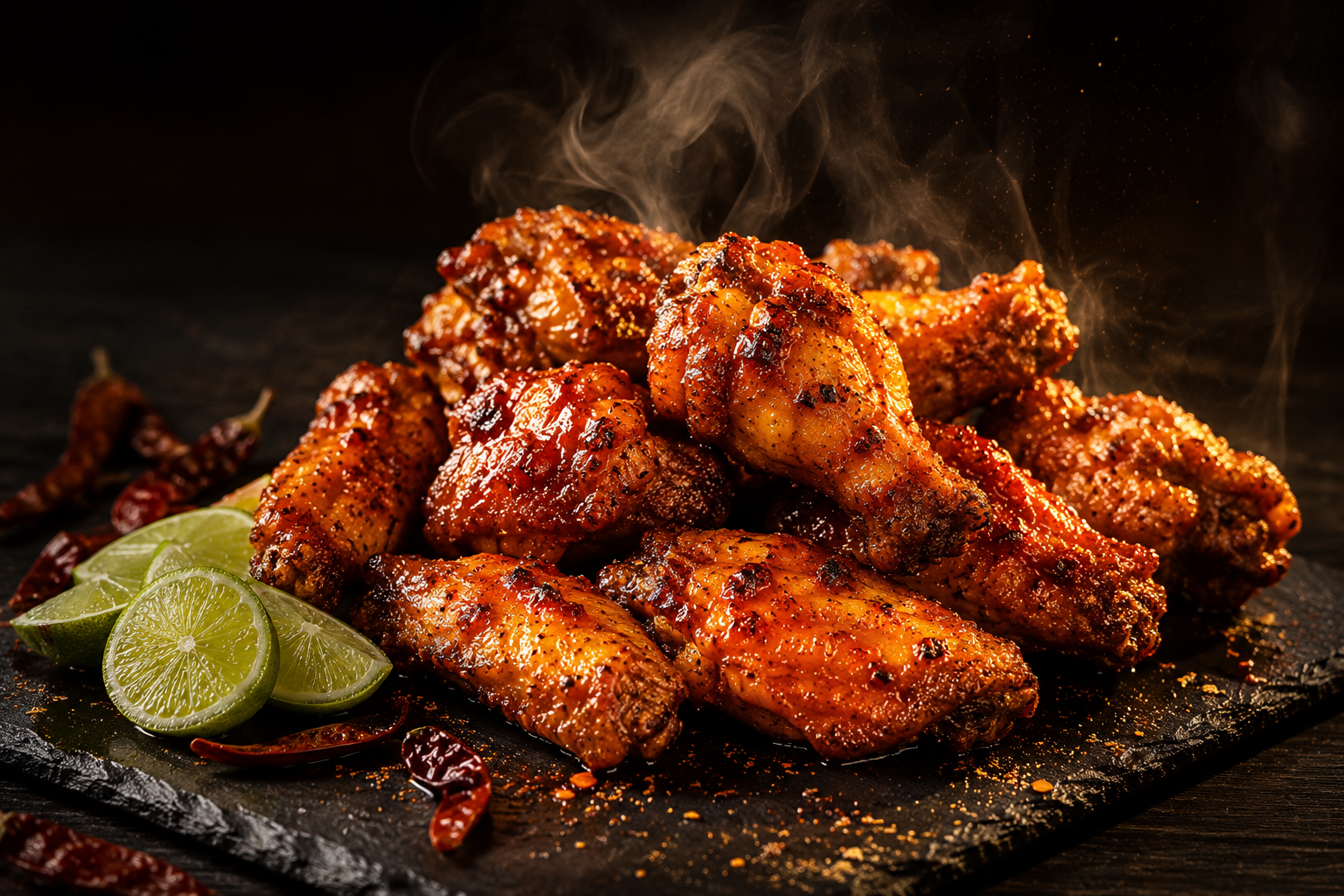 Alitas crujientes al chipotle hechas en Air Fryer